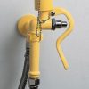 žltá nástenná laboratórna havarijná očná sprcha ručná CA3100 bez výlevky